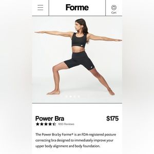Forme brand Power bra/Posture Bra